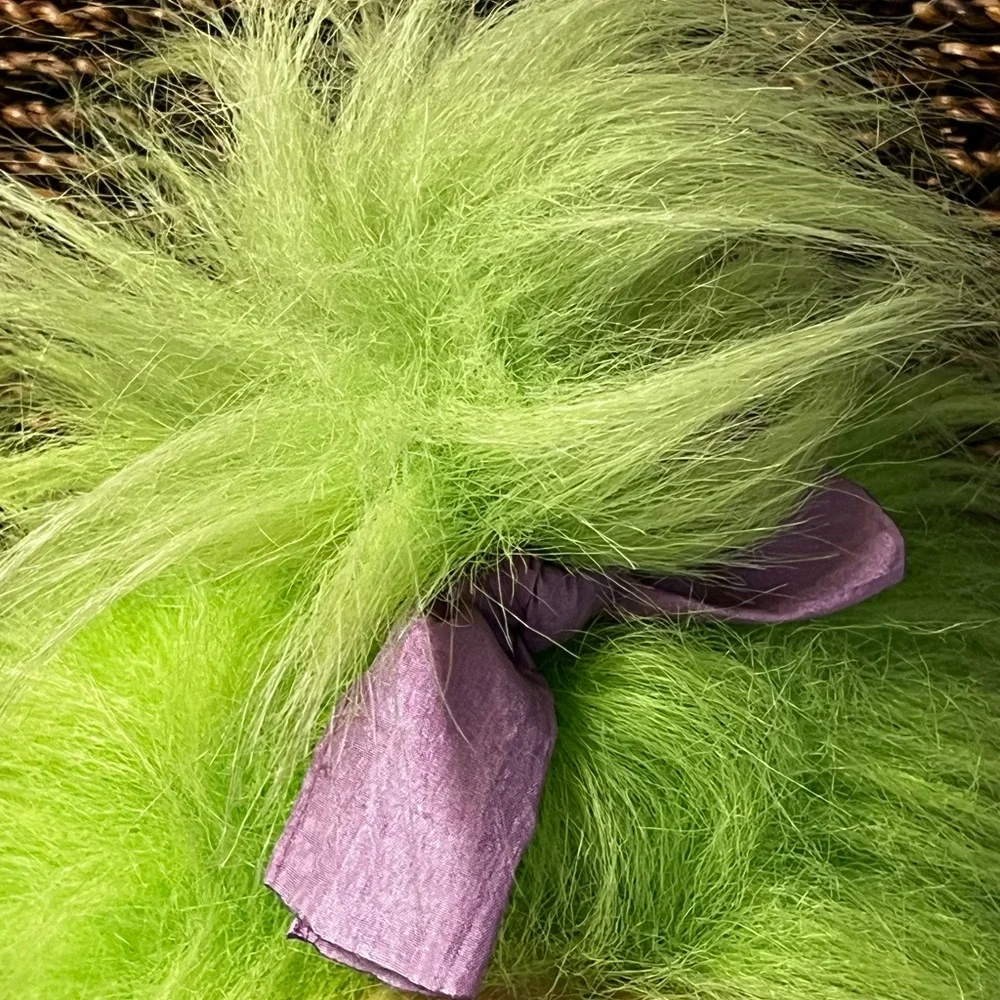 Vintage Norfin ParaCutes Troll Doll with Green Hair Tourist with Camera Plush